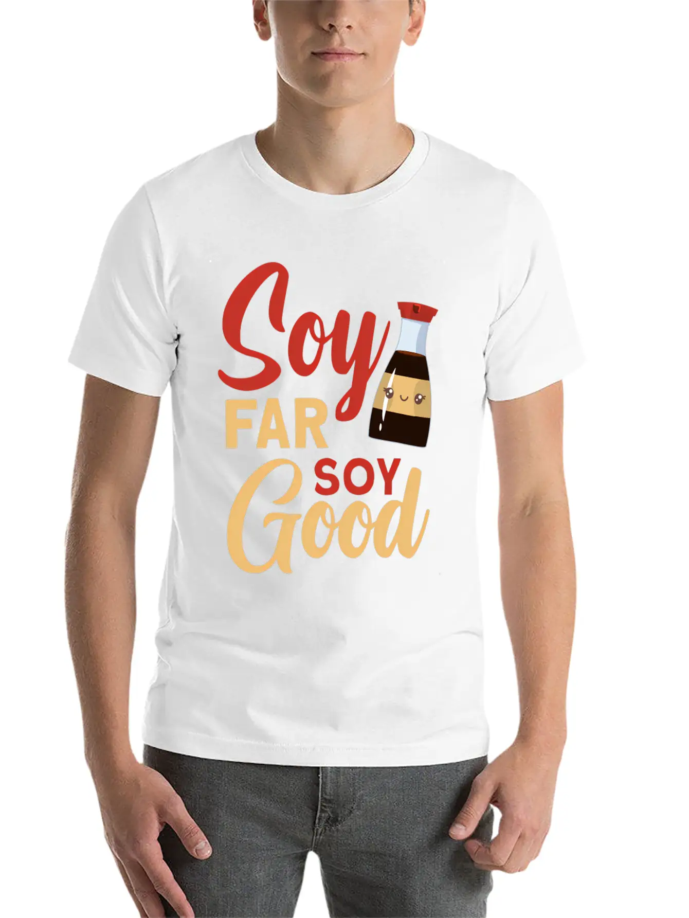 Soy Far Soy Soy Lightweight Cotton T-Shirt – Daily Comfort Graphic Shirt