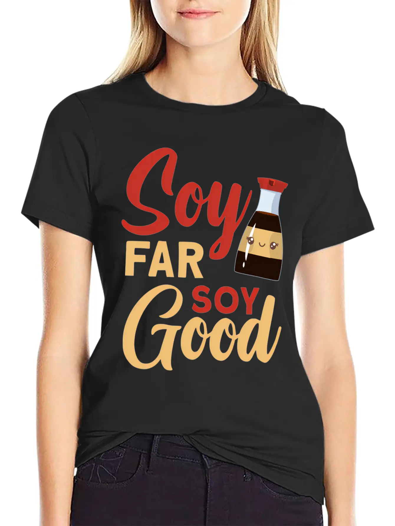 Soy Far Soy Soy Lightweight Cotton T-Shirt – Daily Comfort Graphic Shirt