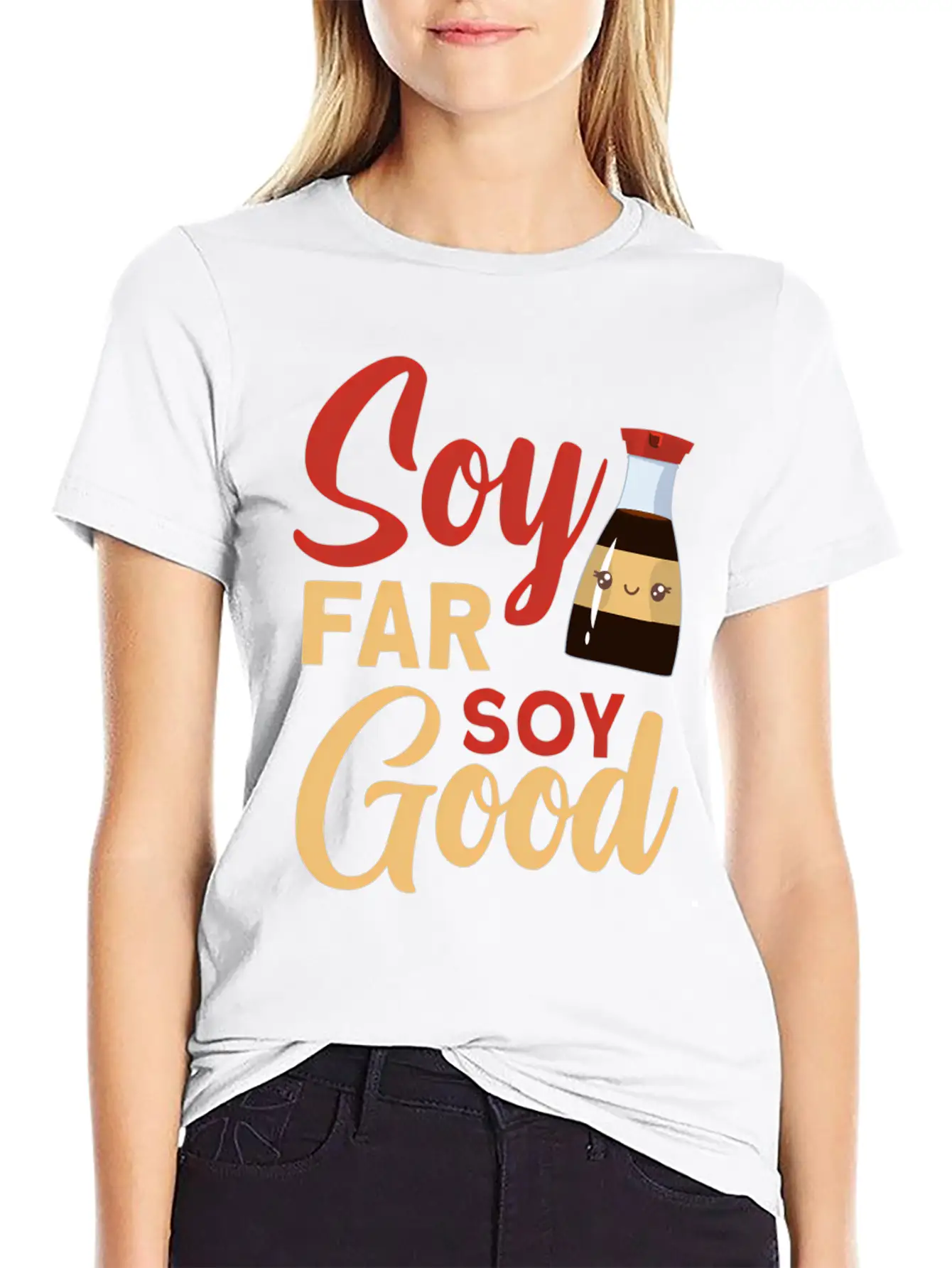Soy Far Soy Soy Lightweight Cotton T-Shirt – Daily Comfort Graphic Shirt