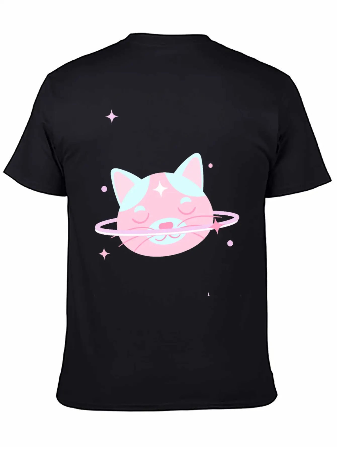 Space Cat Lightweight Cotton T-Shirt – Daily Comfort Graphic Shirt