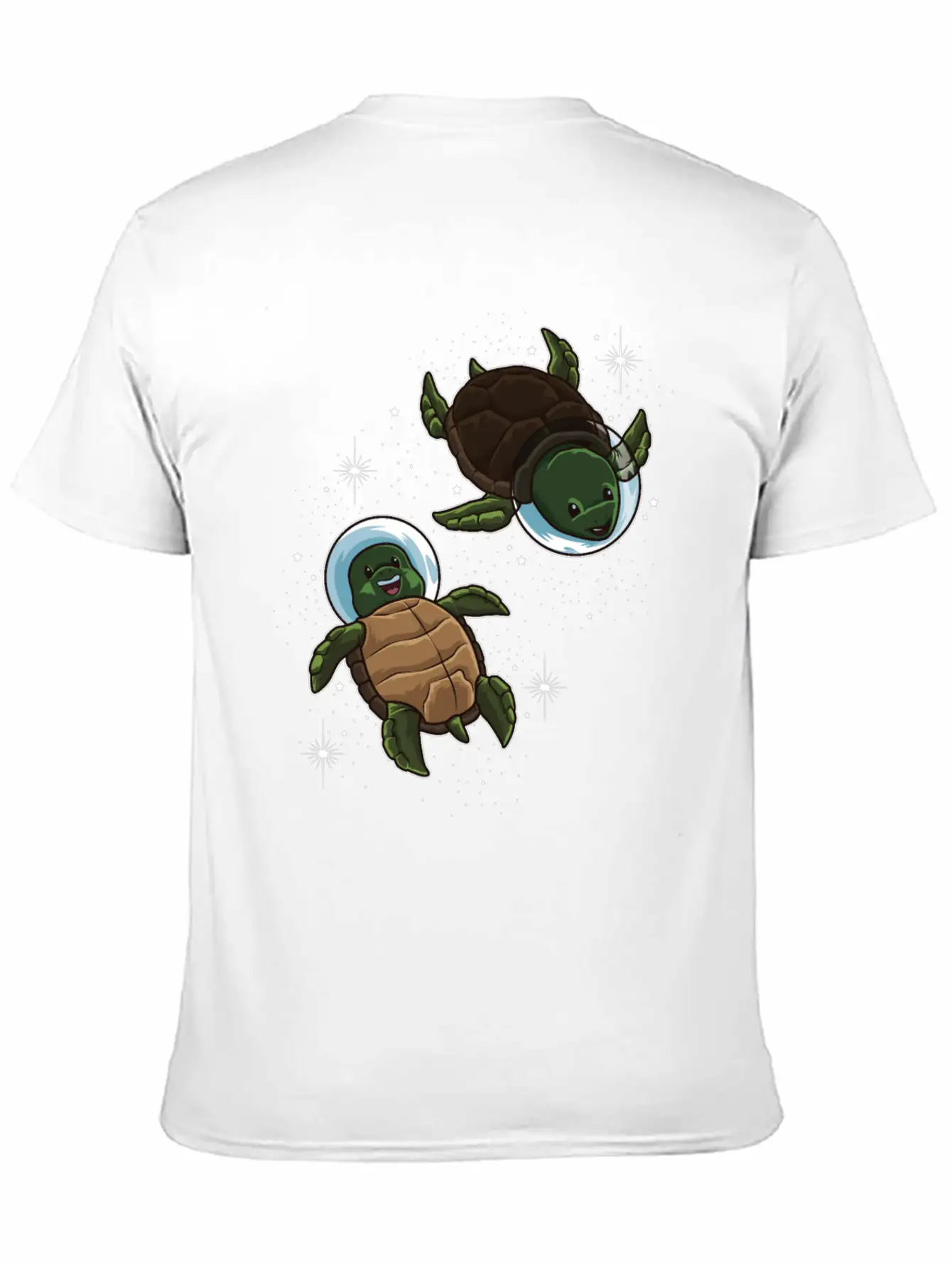 Space Turtles | Spaceman Reptile Galaxy Explorer Lightweight Cotton T-Shirt – Daily Comfort Graphic Shirt