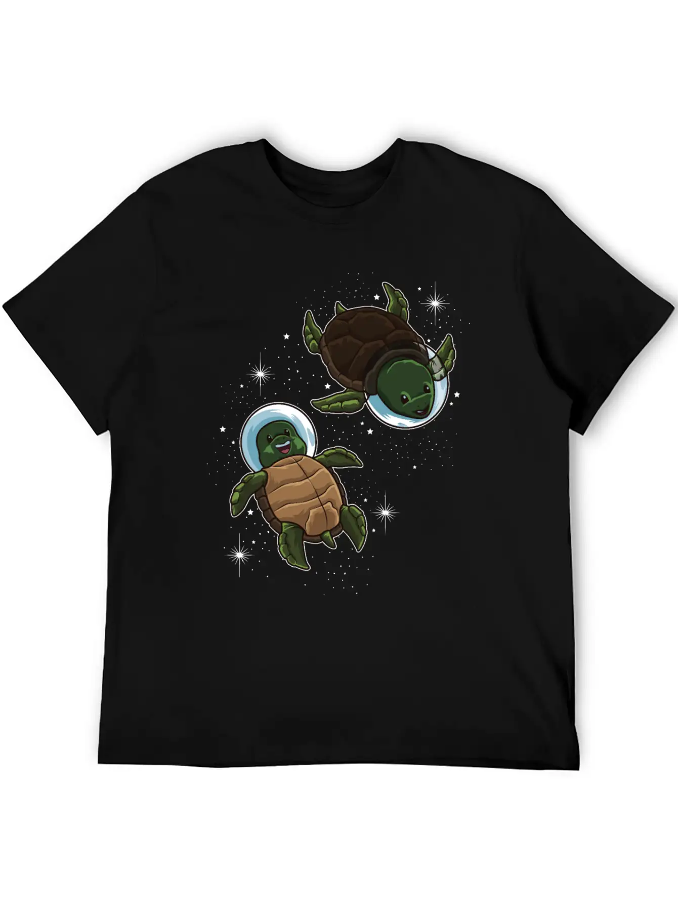 Space Turtles | Spaceman Reptile Galaxy Explorer Lightweight Cotton T-Shirt – Daily Comfort Graphic Shirt