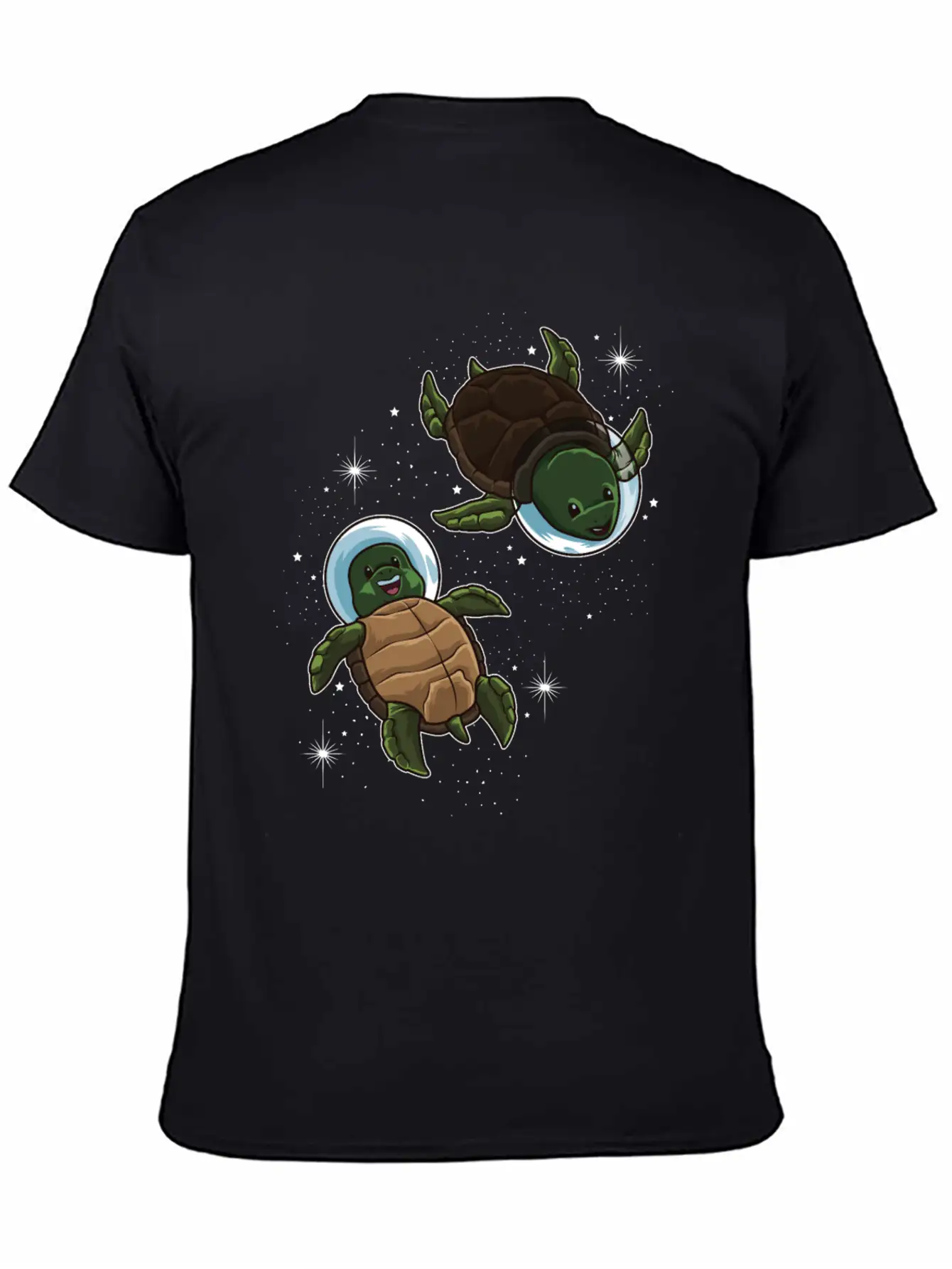 Space Turtles | Spaceman Reptile Galaxy Explorer Lightweight Cotton T-Shirt – Daily Comfort Graphic Shirt