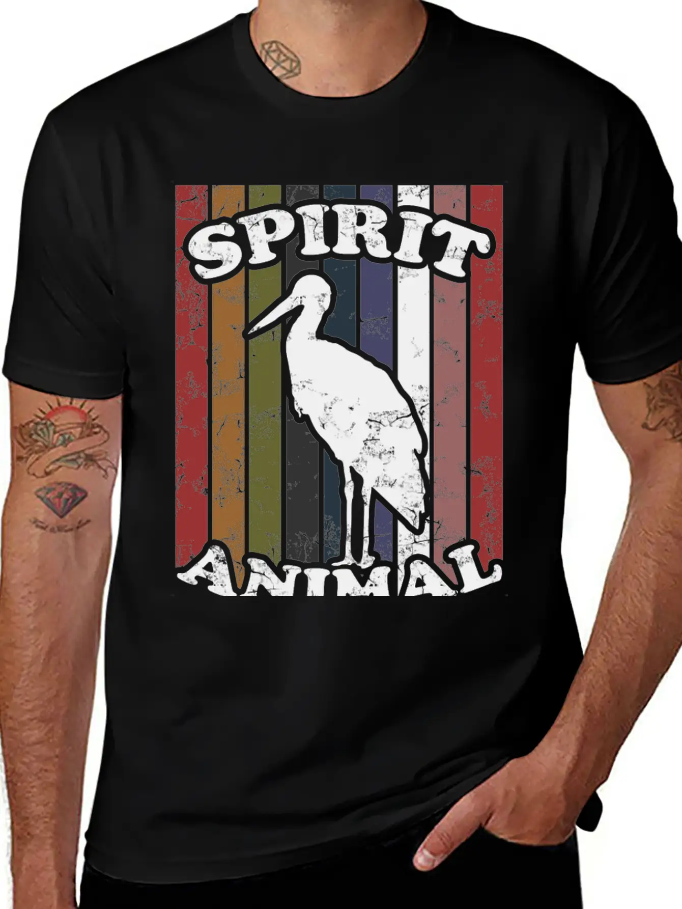 SPIRIT ANIMAL 1 Lightweight Cotton T-Shirt – Daily Comfort Graphic Shirt