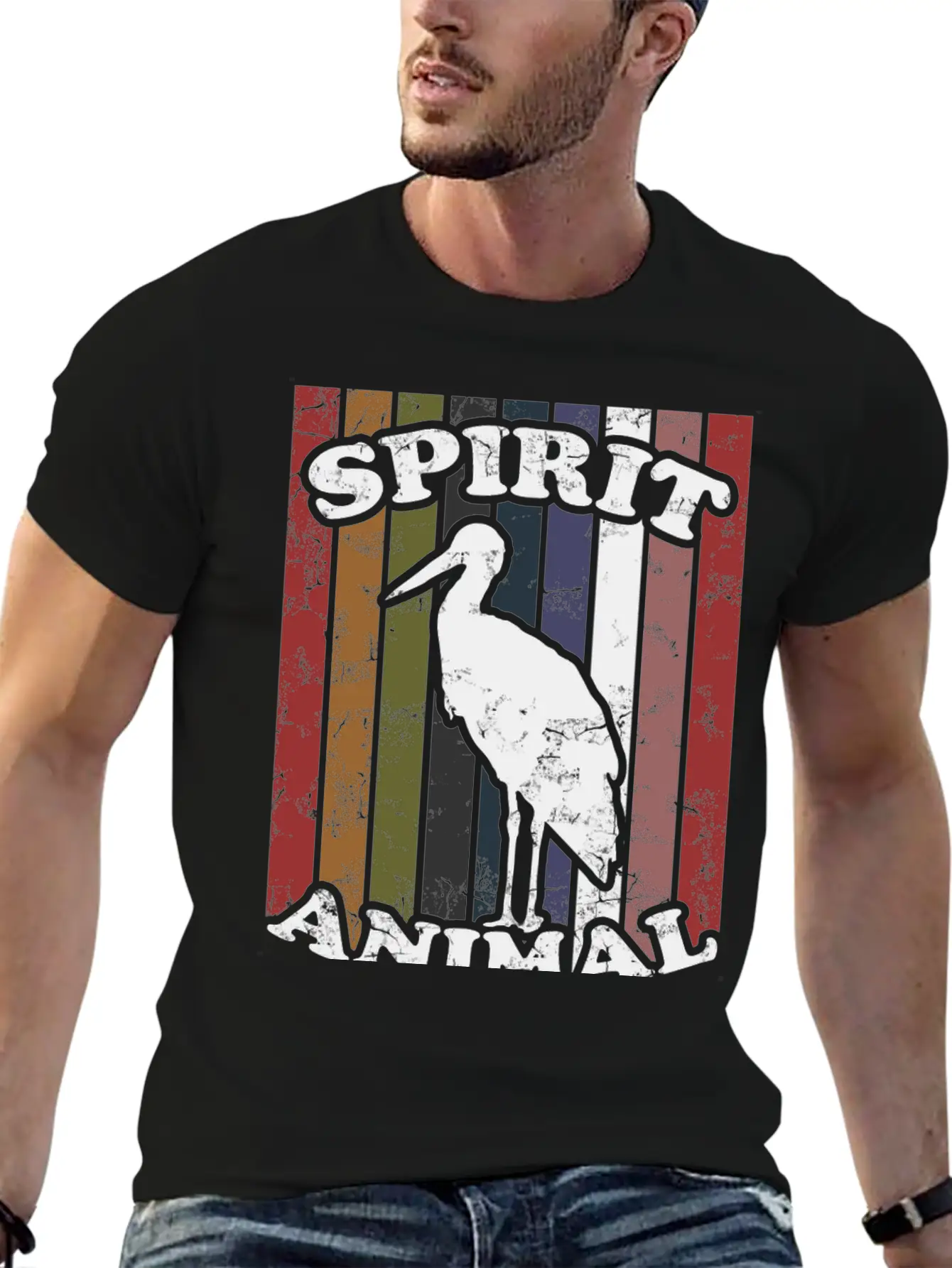 SPIRIT ANIMAL 1 Lightweight Cotton T-Shirt – Daily Comfort Graphic Shirt