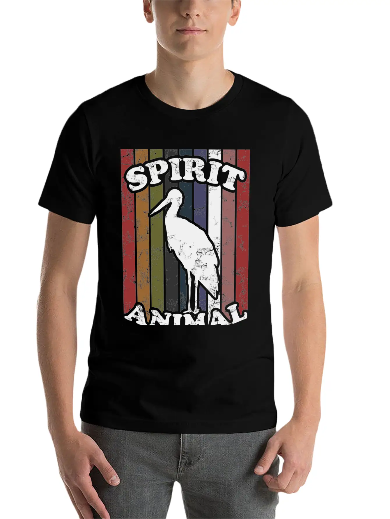 SPIRIT ANIMAL 1 Lightweight Cotton T-Shirt – Daily Comfort Graphic Shirt