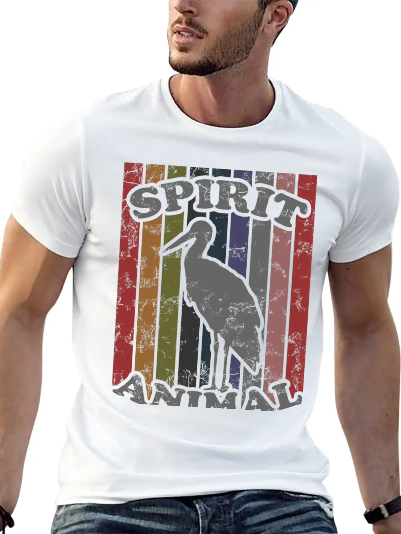 SPIRIT ANIMAL 1 Lightweight Cotton T-Shirt – Daily Comfort Graphic Shirt