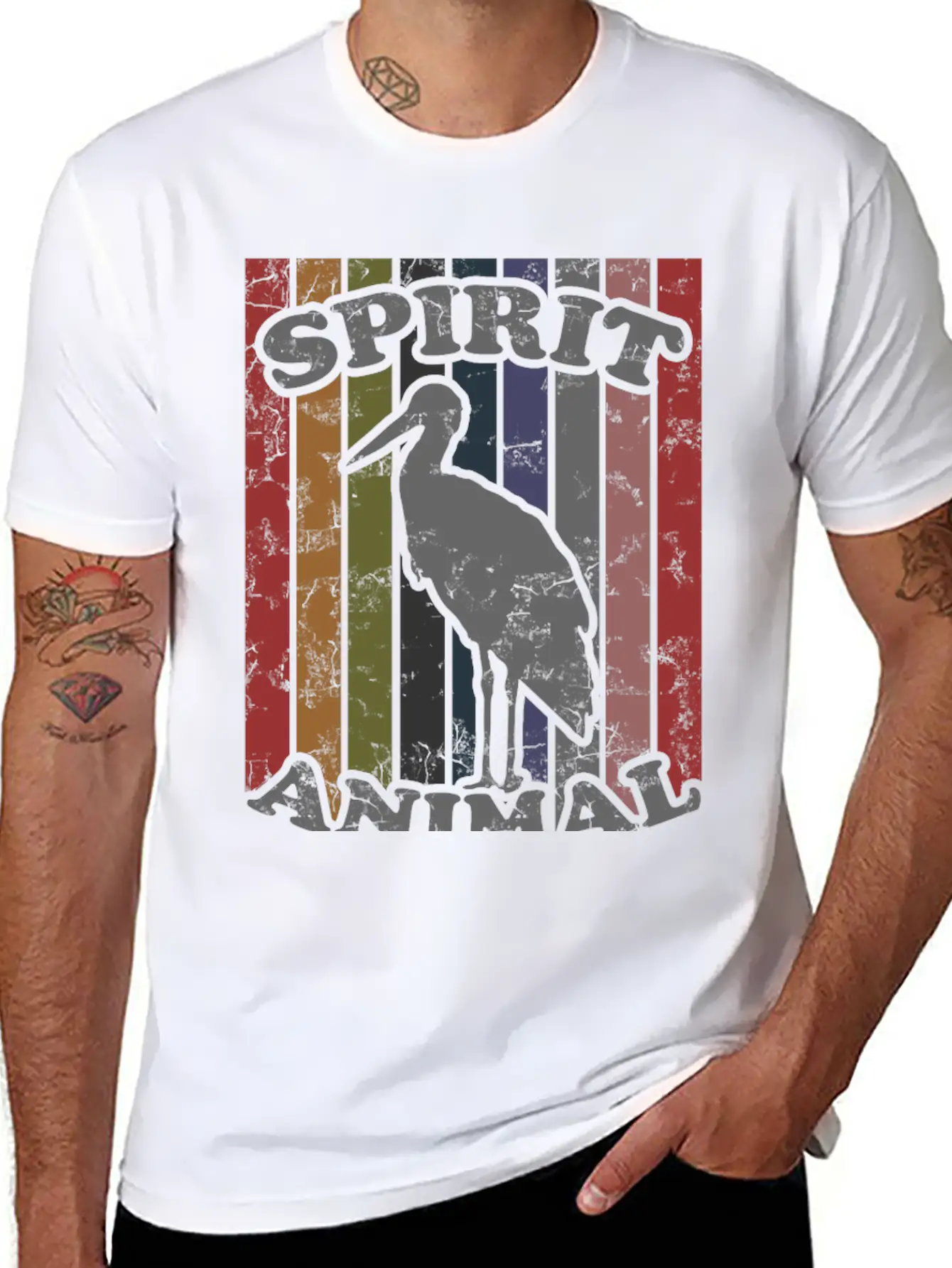SPIRIT ANIMAL 1 Lightweight Cotton T-Shirt – Daily Comfort Graphic Shirt