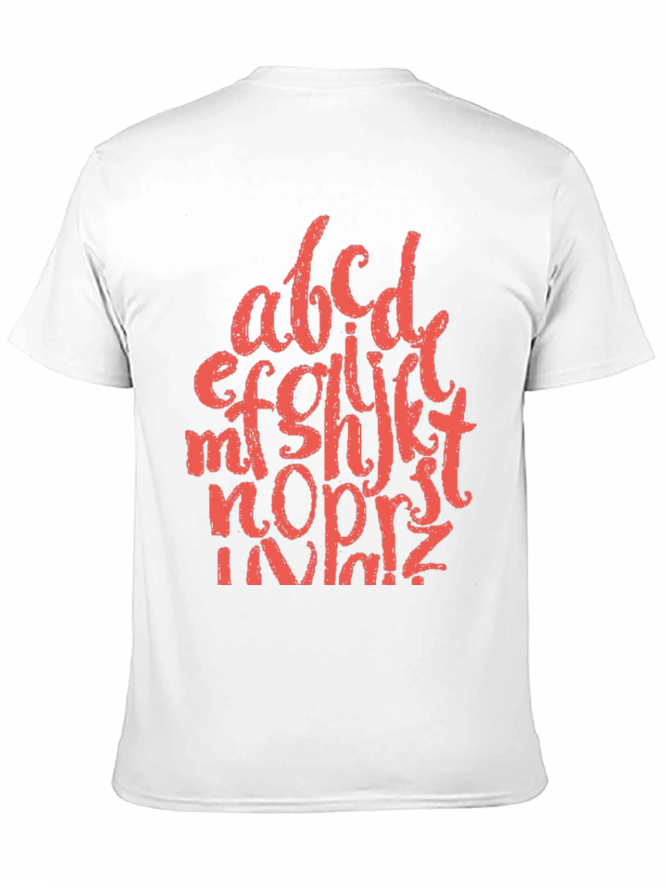 Alphabet Black Graphic T-Shirt