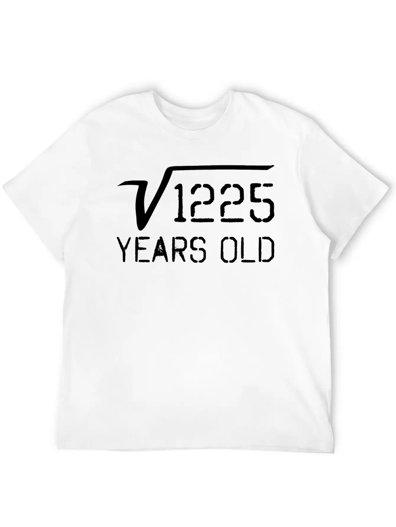 Square Root Of 1225 35 Years Old Lightweight Cotton T-Shirt – Daily Comfort Graphic Shirt