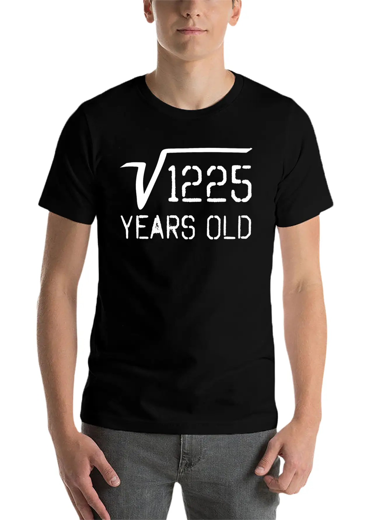 Square Root Of 1225 35 Years Old Lightweight Cotton T-Shirt – Daily Comfort Graphic Shirt