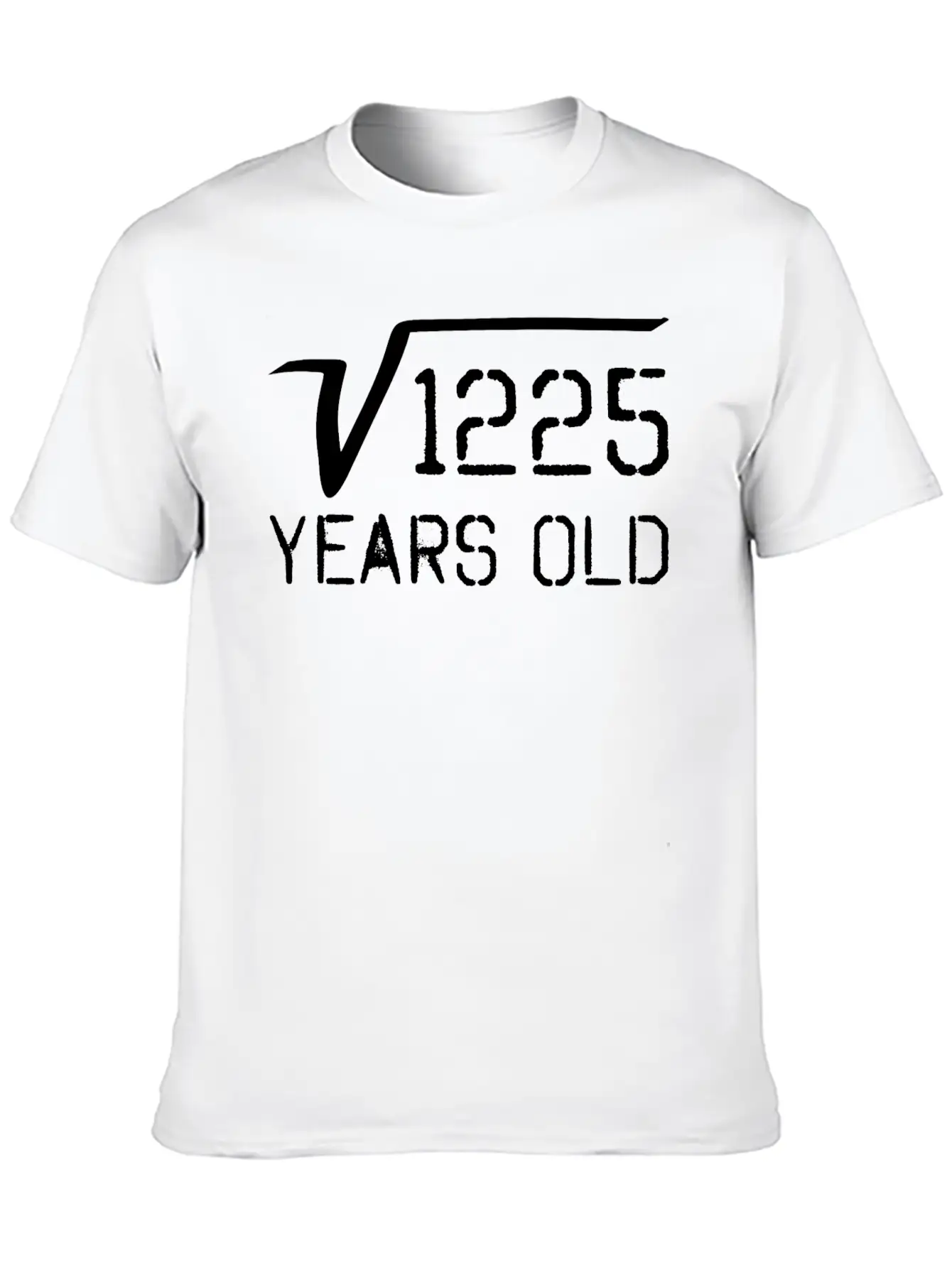 Square Root Of 1225 35 Years Old Lightweight Cotton T-Shirt – Daily Comfort Graphic Shirt