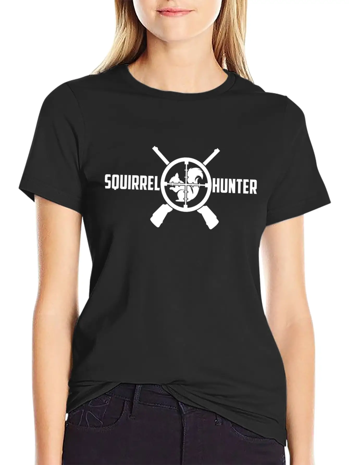 Squirrel Hunter Target Hunting Outdoor Game Sports Lightweight Cotton T-Shirt – Daily Comfort Graphic Shirt