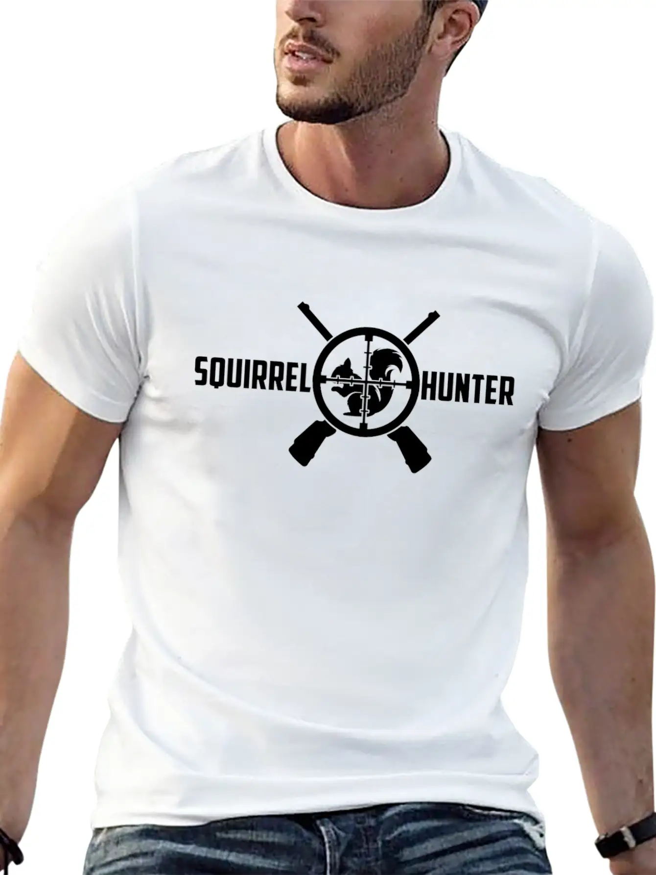 Squirrel Hunter Target Hunting Outdoor Game Sports Lightweight Cotton T-Shirt – Daily Comfort Graphic Shirt