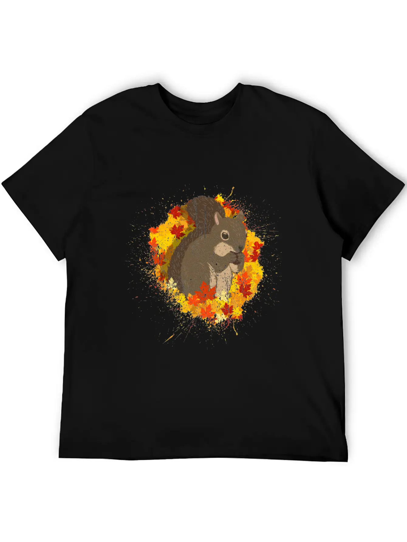 Squirrel Rodent Chipmunk Nuts Animal Lightweight Cotton T-Shirt – Daily Comfort Graphic Shirt