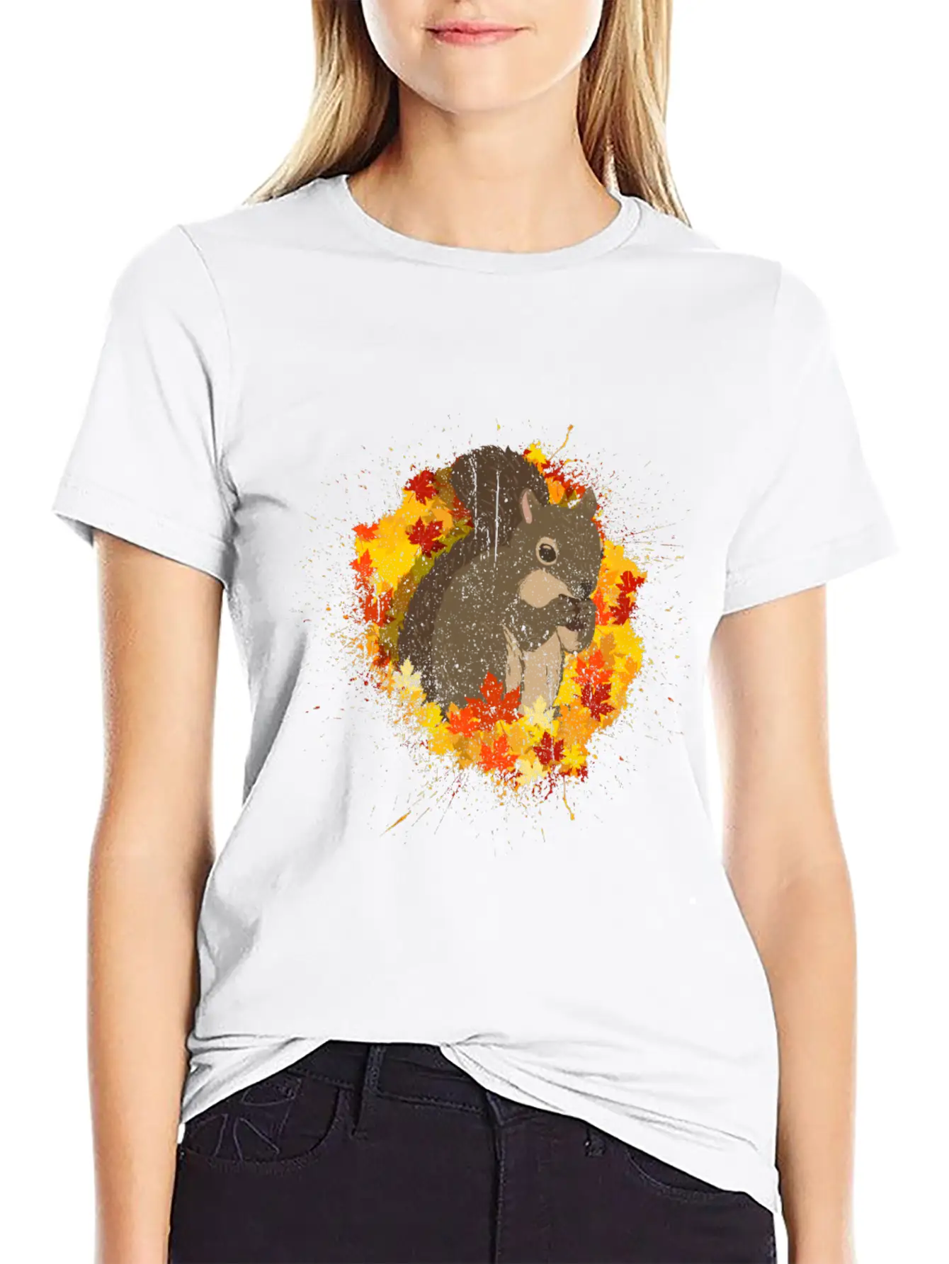 Squirrel Rodent Chipmunk Nuts Animal Lightweight Cotton T-Shirt – Daily Comfort Graphic Shirt