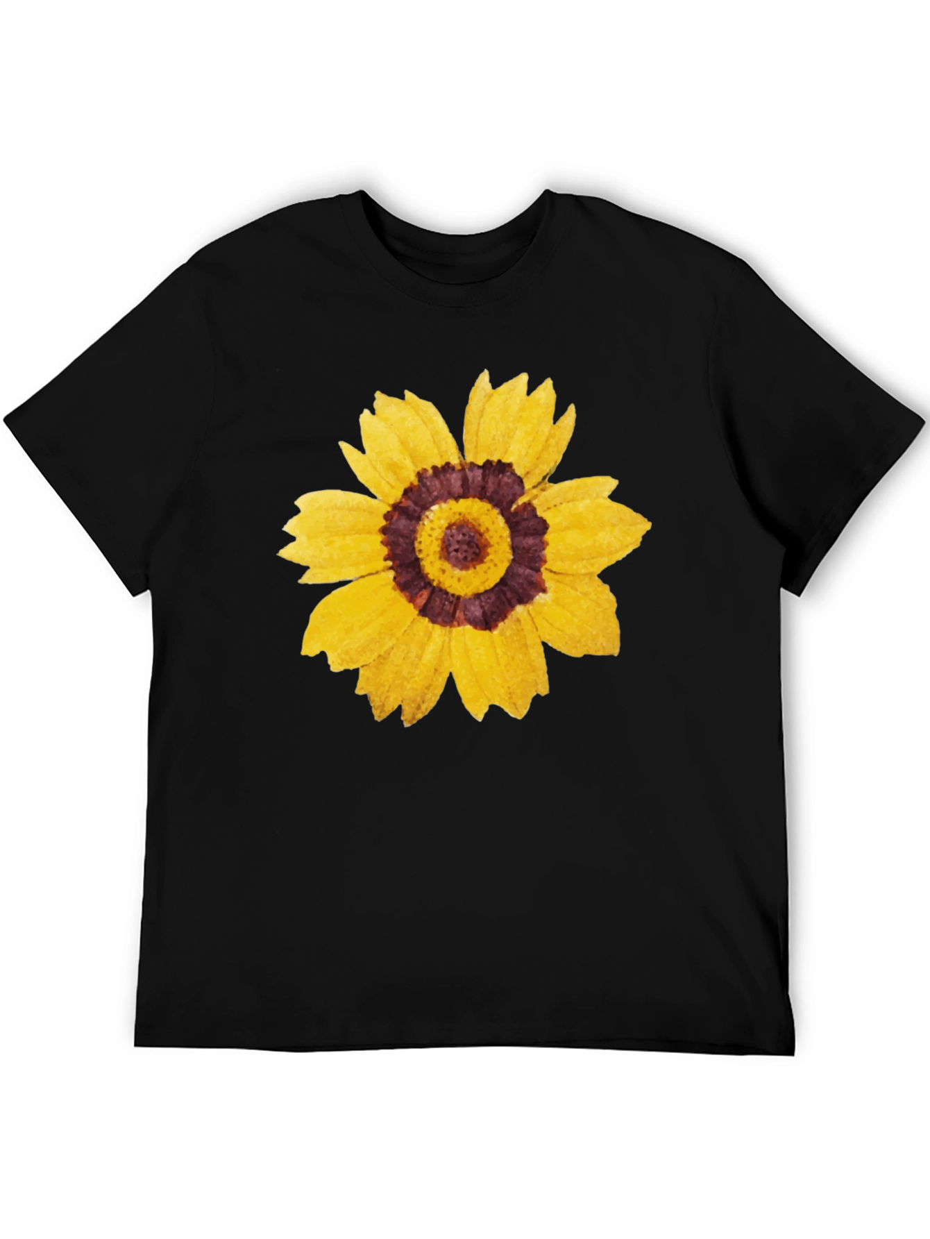Sunflower Graphic Black T-Shirt