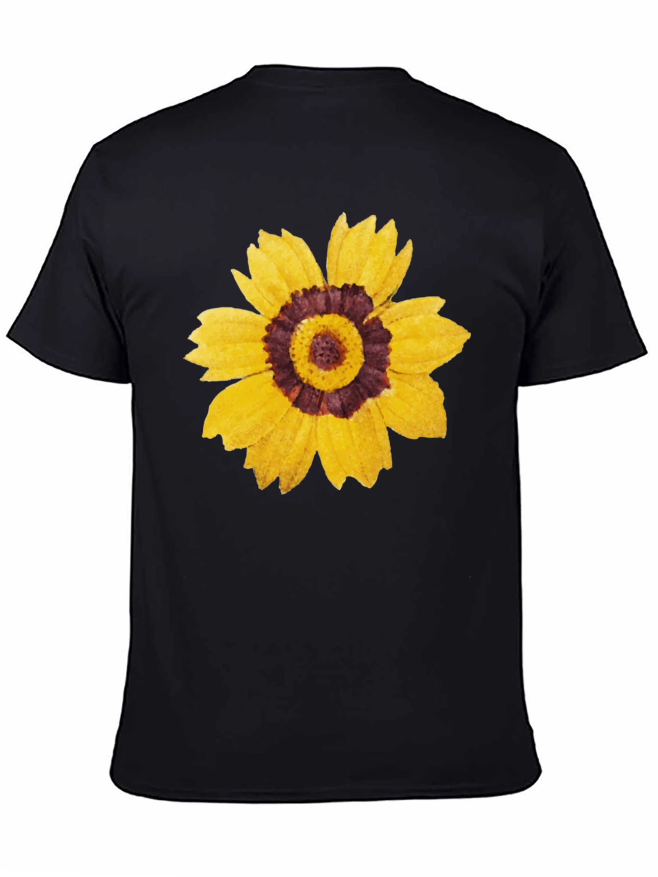 Sunflower Graphic Black T-Shirt