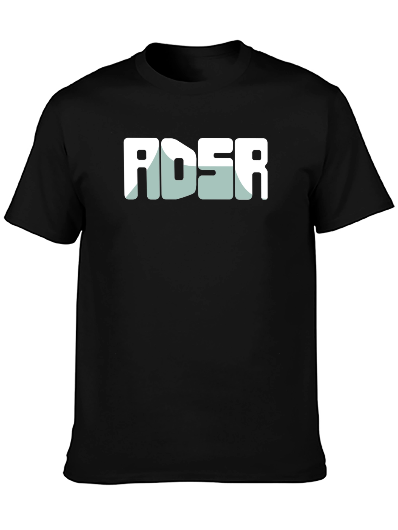ADSR Graphic Tee - Modern Black Cotton Blend T-Shirt