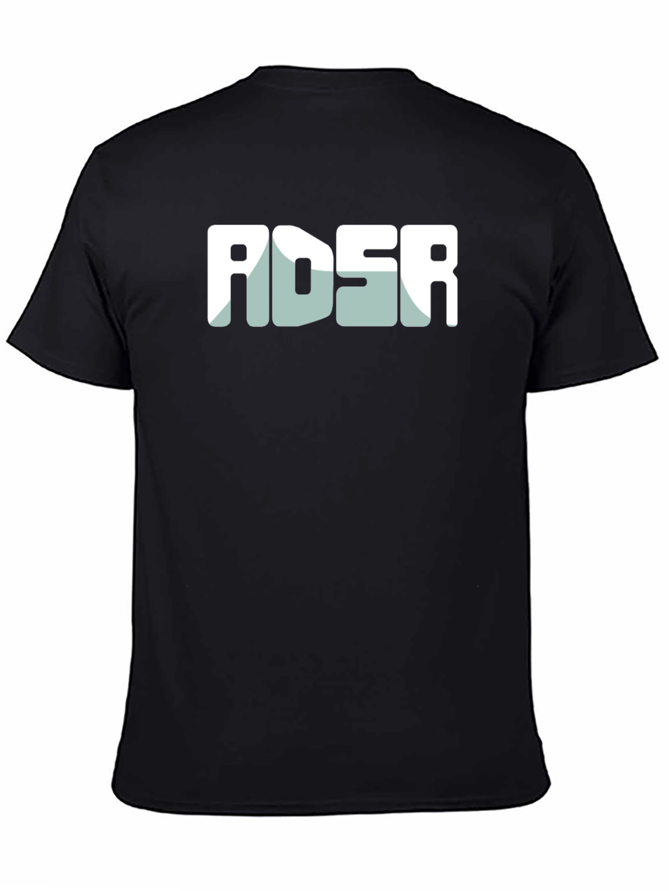 ADSR Graphic Tee - Modern Black Cotton Blend T-Shirt