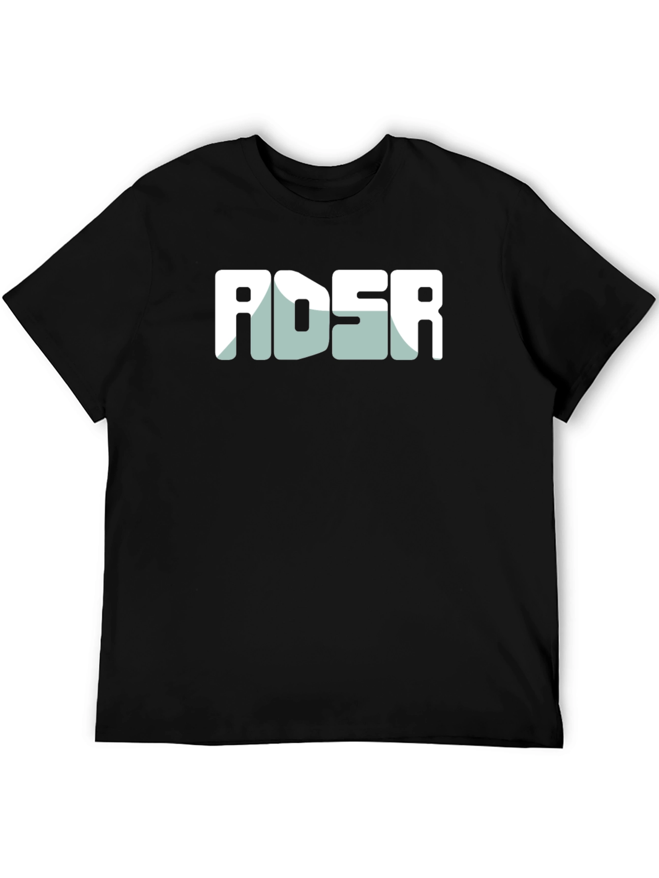 ADSR Graphic Tee - Modern Black Cotton Blend T-Shirt