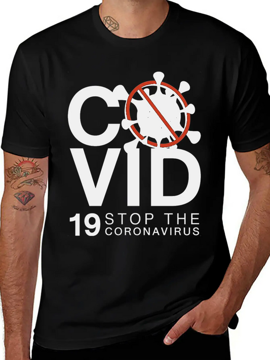Stop The Coronavirus Lightweight Cotton T-Shirt – Daily Comfort Graphic Shirt