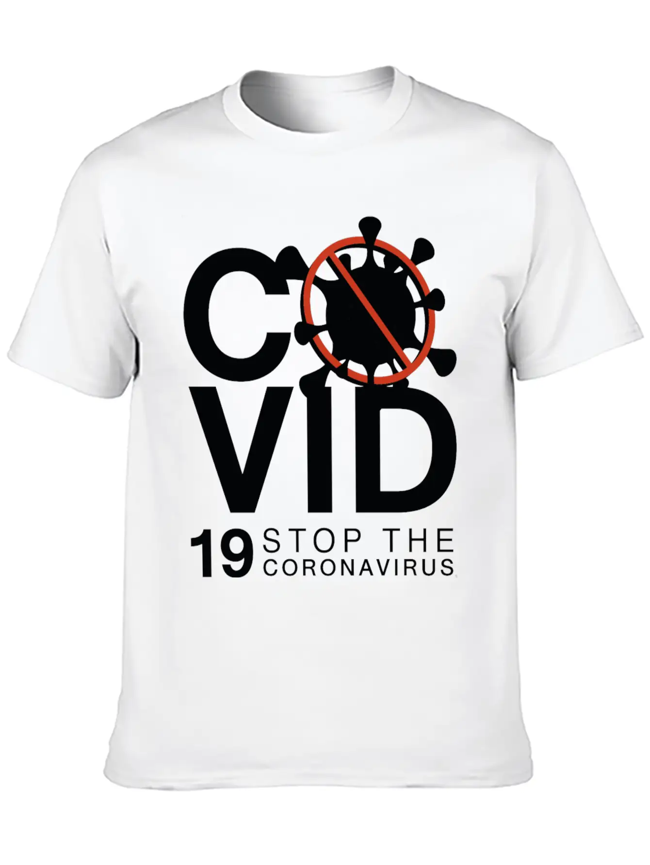 Stop The Coronavirus Lightweight Cotton T-Shirt – Daily Comfort Graphic Shirt