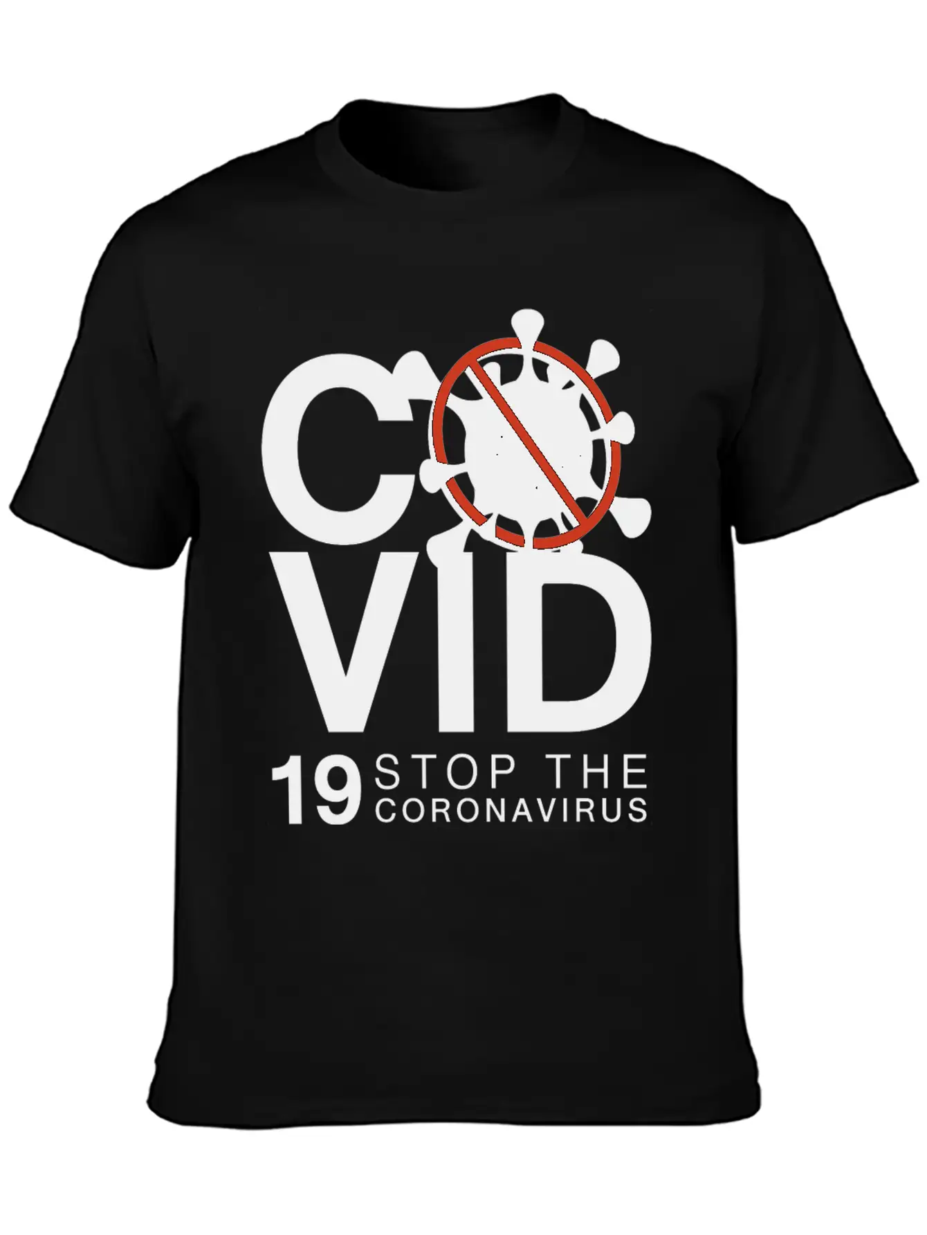 Stop The Coronavirus Lightweight Cotton T-Shirt – Daily Comfort Graphic Shirt