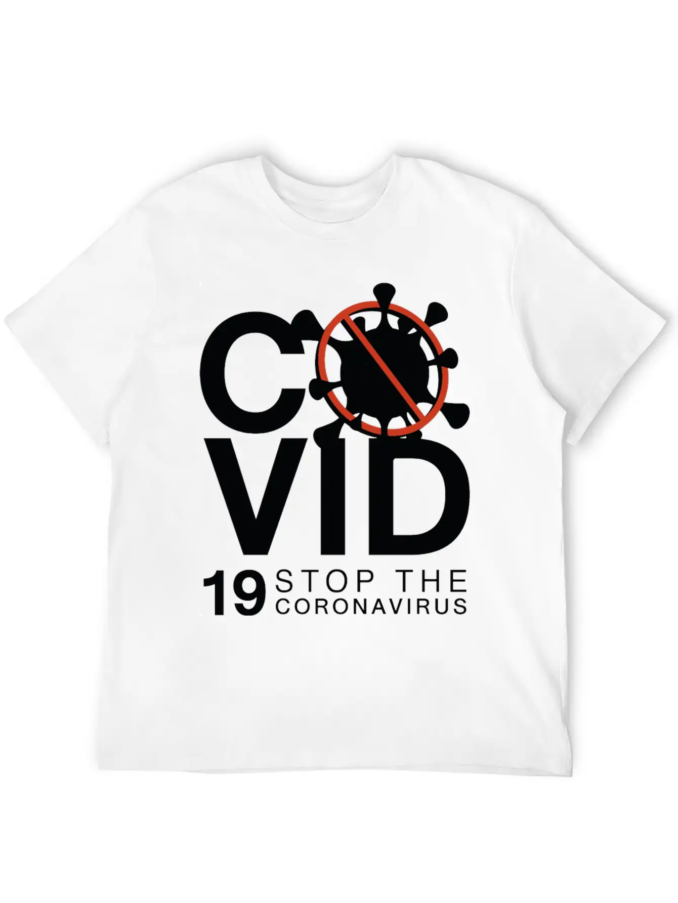 Stop The Coronavirus Lightweight Cotton T-Shirt – Daily Comfort Graphic Shirt