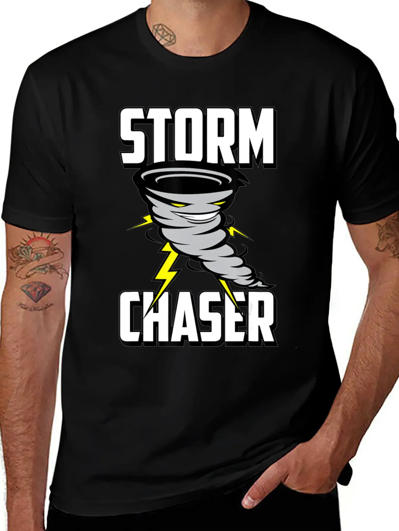 Storm Chaser Shirt Tornado Lightweight Cotton T-Shirt – Daily Comfort Graphic Shirt