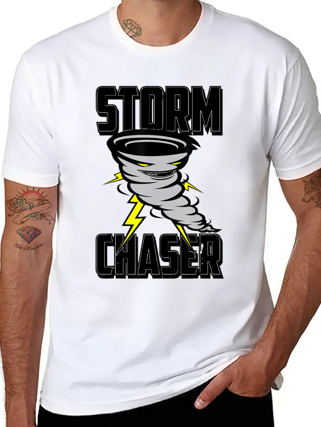 Storm Chaser Shirt Tornado Lightweight Cotton T-Shirt – Daily Comfort Graphic Shirt