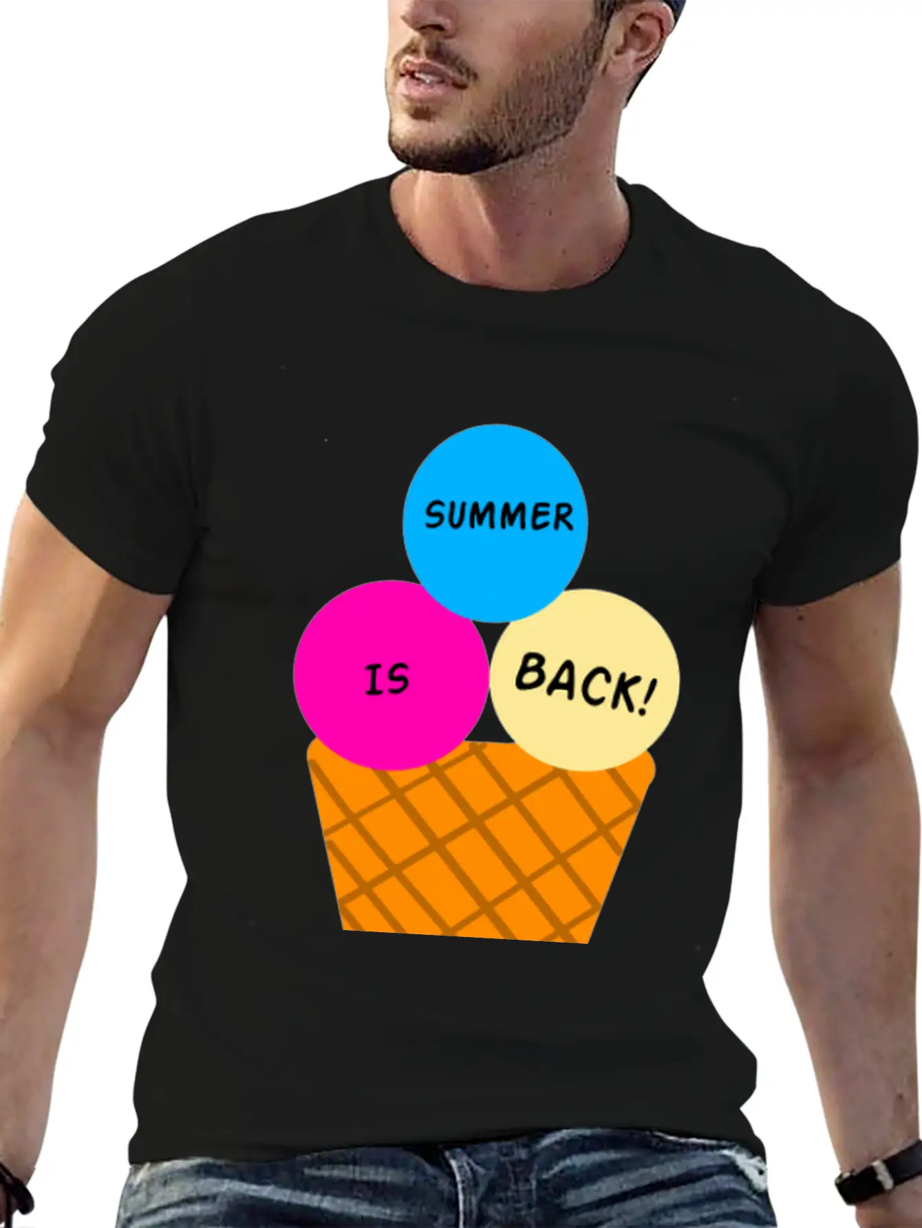 SUMMER İS BACK Lightweight Cotton T-Shirt – Daily Comfort Graphic Shirt