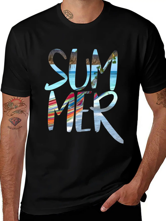 Summer Lightweight Cotton T-Shirt – Daily Comfort Graphic Shirt