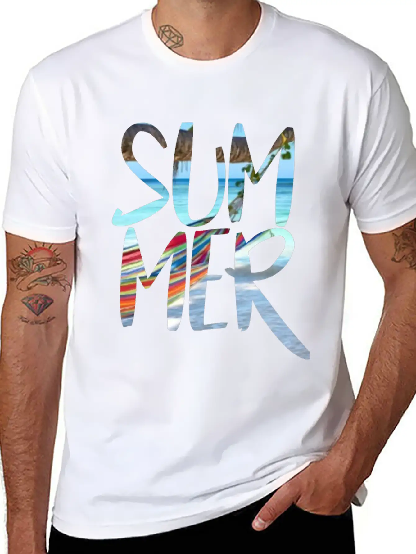 Summer Lightweight Cotton T-Shirt – Daily Comfort Graphic Shirt