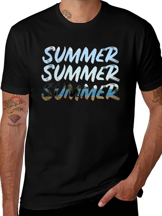 Summer Summer Summer Lightweight Cotton T-Shirt – Daily Comfort Graphic Shirt