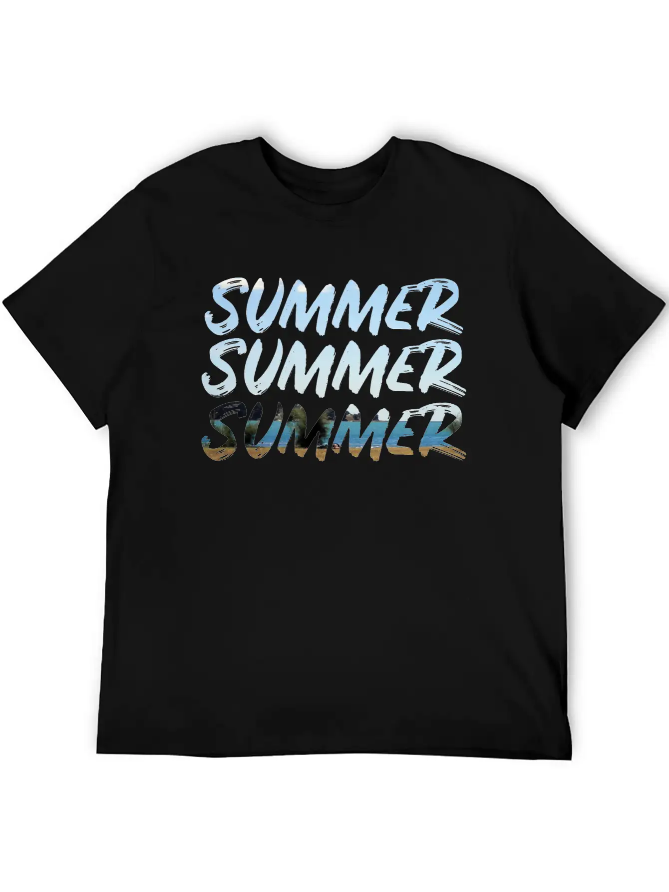 Summer Summer Summer Lightweight Cotton T-Shirt – Daily Comfort Graphic Shirt