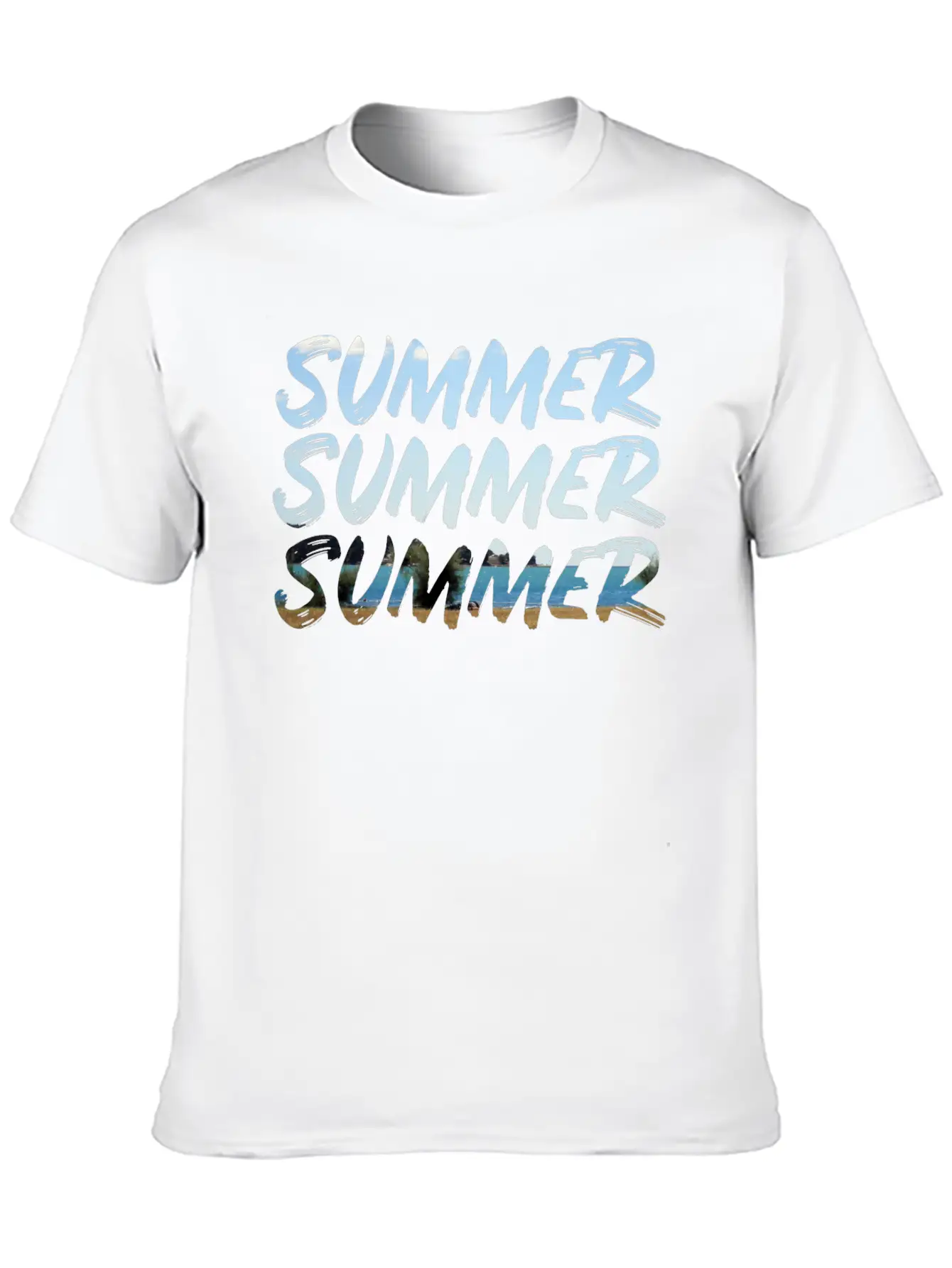 Summer Summer Summer Lightweight Cotton T-Shirt – Daily Comfort Graphic Shirt