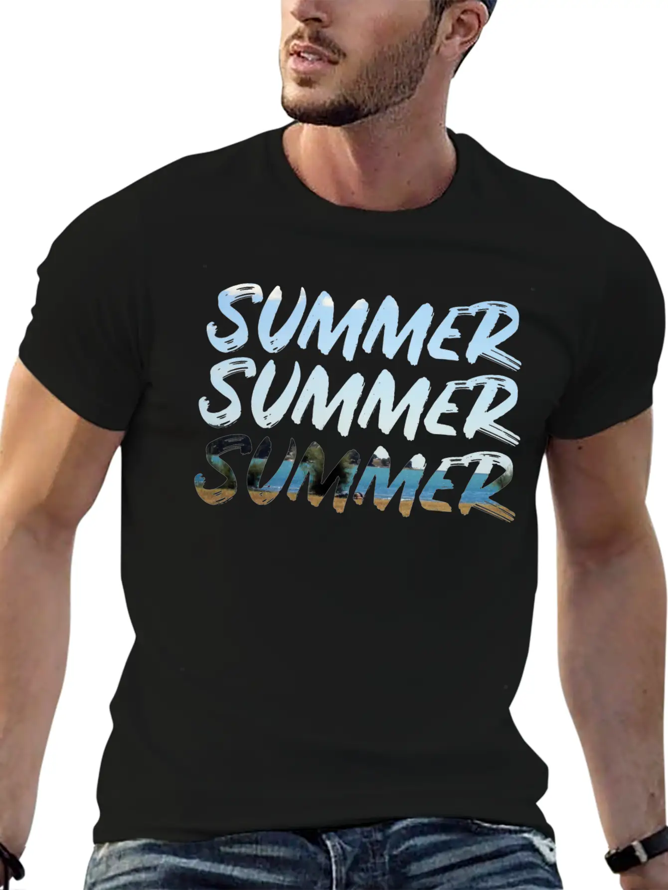 Summer Summer Summer Lightweight Cotton T-Shirt – Daily Comfort Graphic Shirt