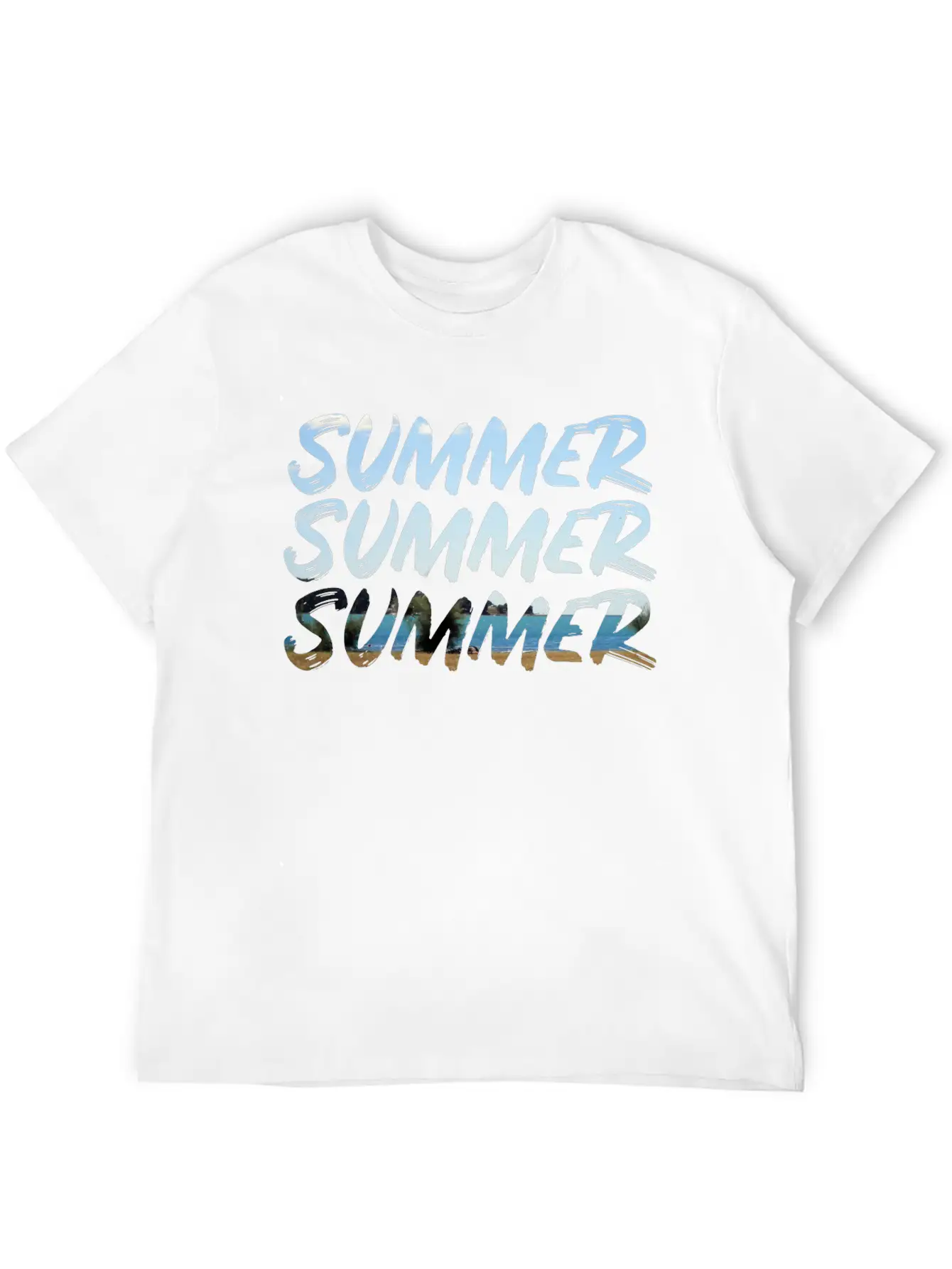Summer Summer Summer Lightweight Cotton T-Shirt – Daily Comfort Graphic Shirt