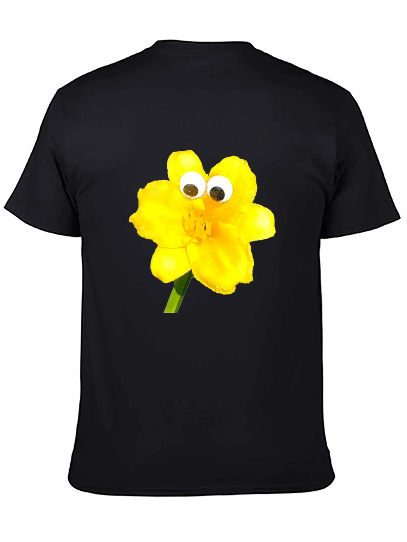 Summer The Yellow Daylily (Googly-Eyed Pals) Lightweight Cotton T-Shirt – Daily Comfort Graphic Shirt