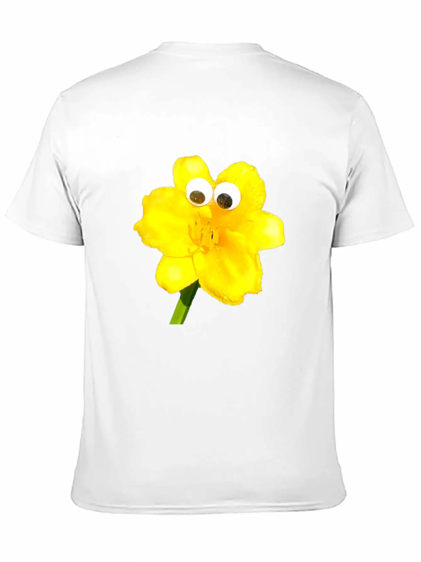 Summer The Yellow Daylily (Googly-Eyed Pals) Lightweight Cotton T-Shirt – Daily Comfort Graphic Shirt