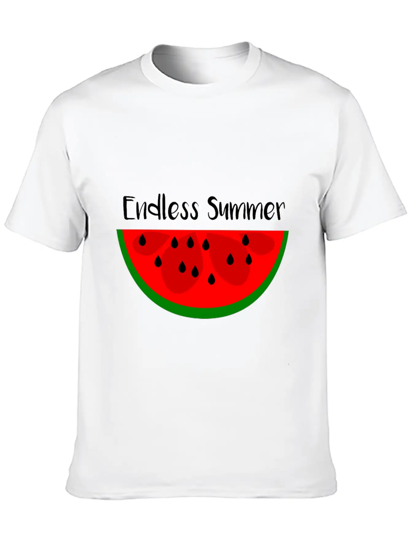 Summer Watermelon Endless Summer Lightweight Cotton T-Shirt – Daily Comfort Graphic Shirt