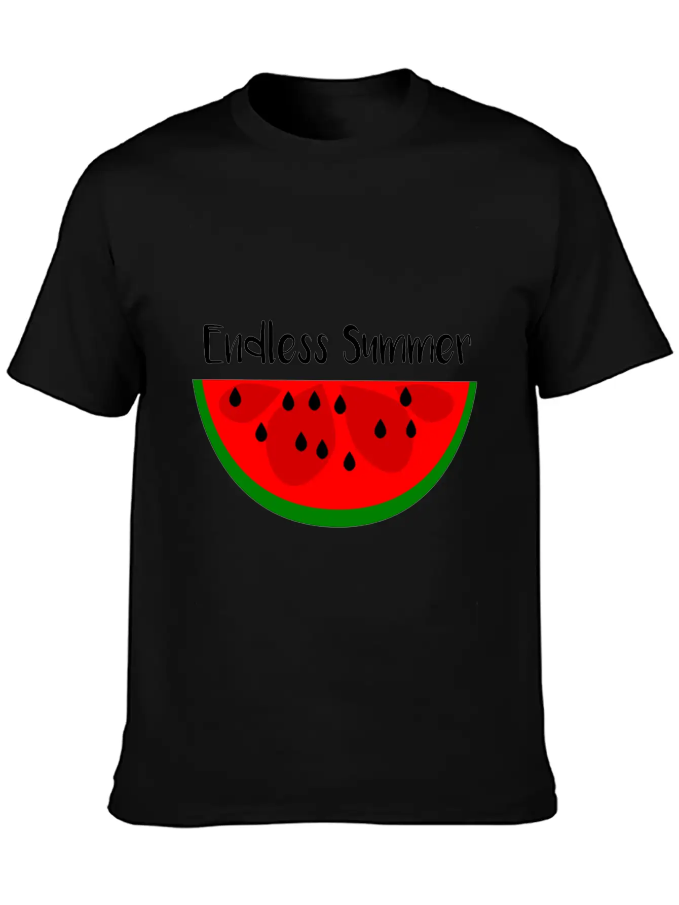 Summer Watermelon Endless Summer Lightweight Cotton T-Shirt – Daily Comfort Graphic Shirt