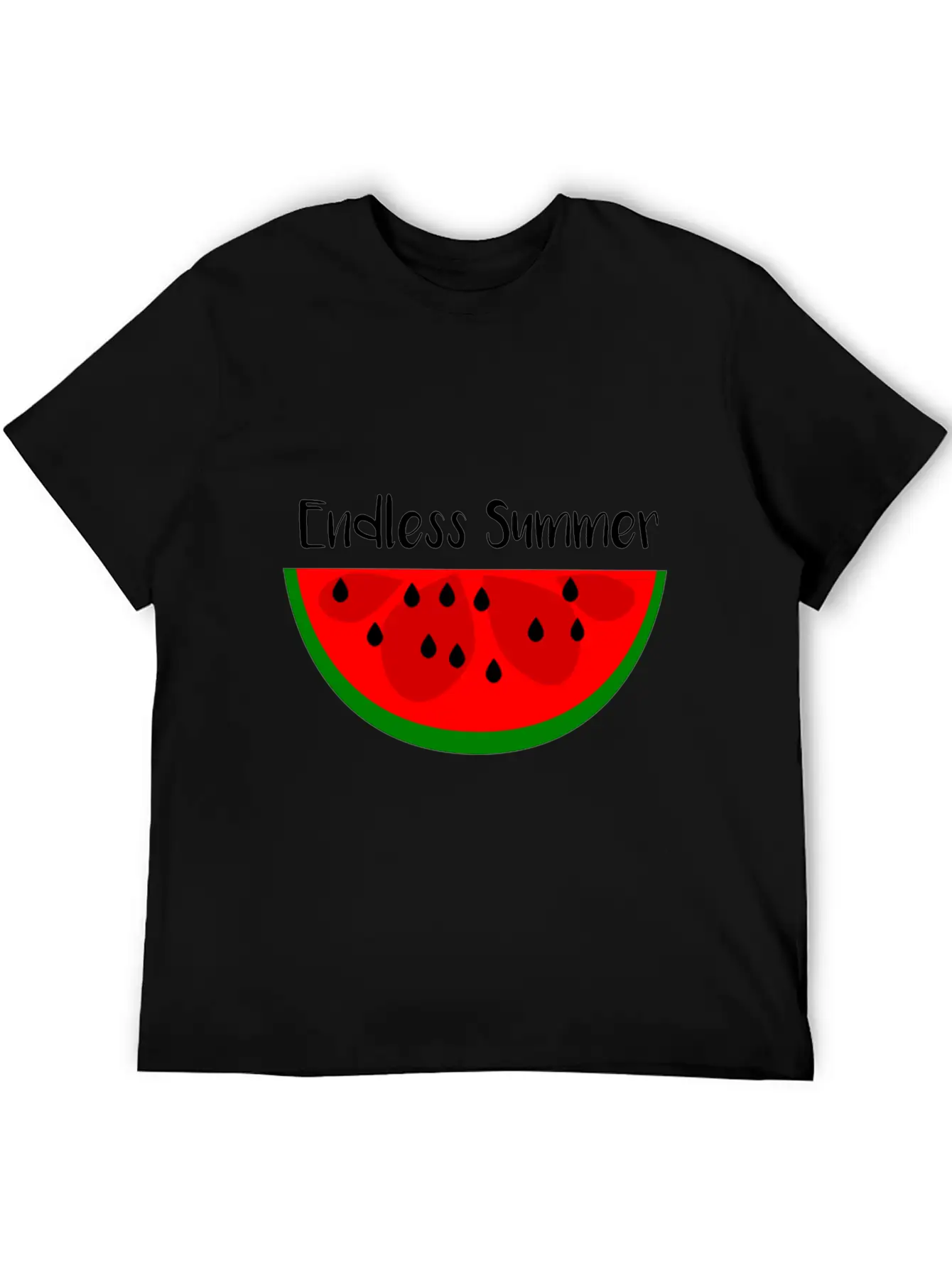 Summer Watermelon Endless Summer Lightweight Cotton T-Shirt – Daily Comfort Graphic Shirt