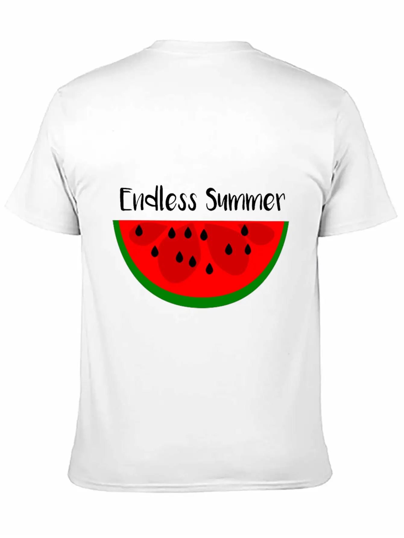 Summer Watermelon Endless Summer Lightweight Cotton T-Shirt – Daily Comfort Graphic Shirt