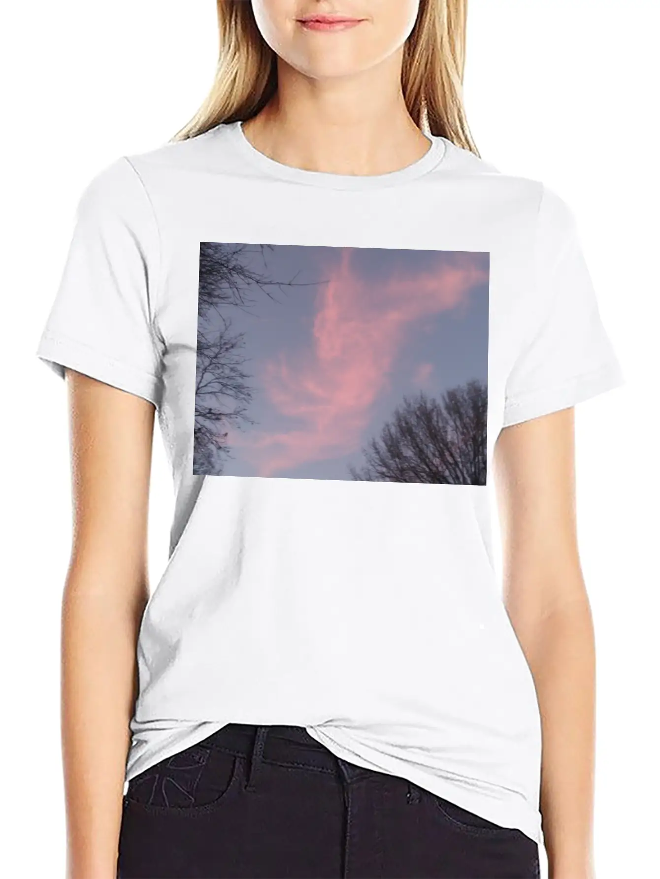 Sun Clouds Lightweight Cotton T-Shirt – Daily Comfort Graphic Shirt