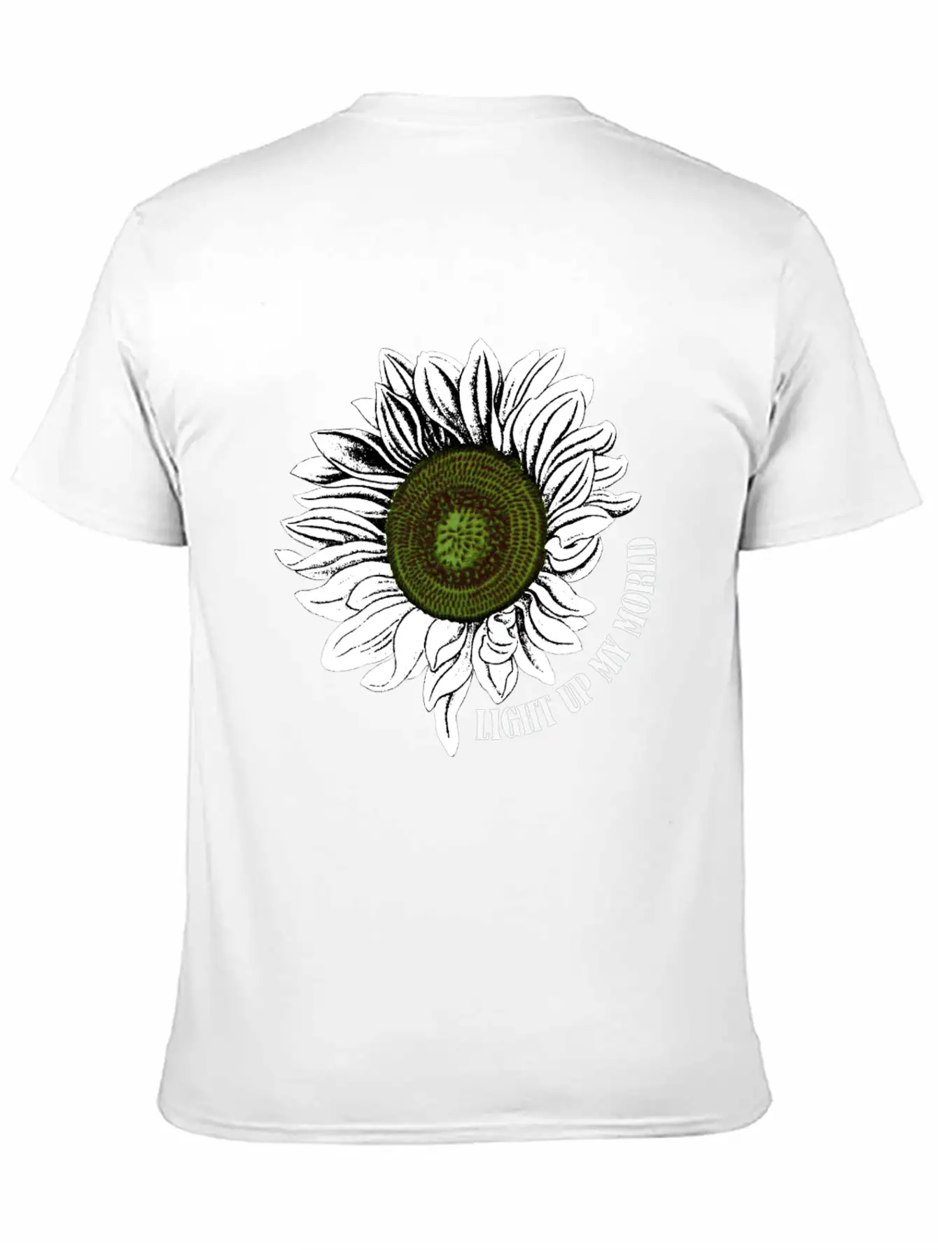Sunflowers Light My World Art Lightweight Cotton T-Shirt – Daily Comfort Graphic Shirt