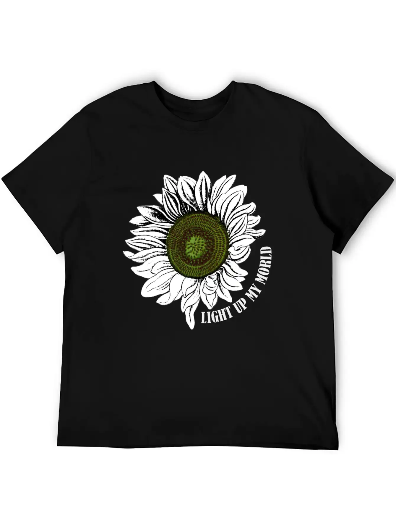 Sunflowers Light My World Art Lightweight Cotton T-Shirt – Daily Comfort Graphic Shirt