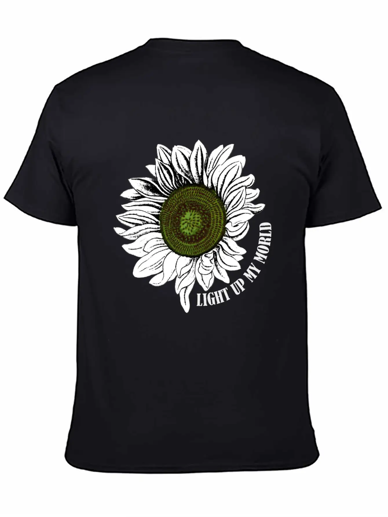 Sunflowers Light My World Art Lightweight Cotton T-Shirt – Daily Comfort Graphic Shirt