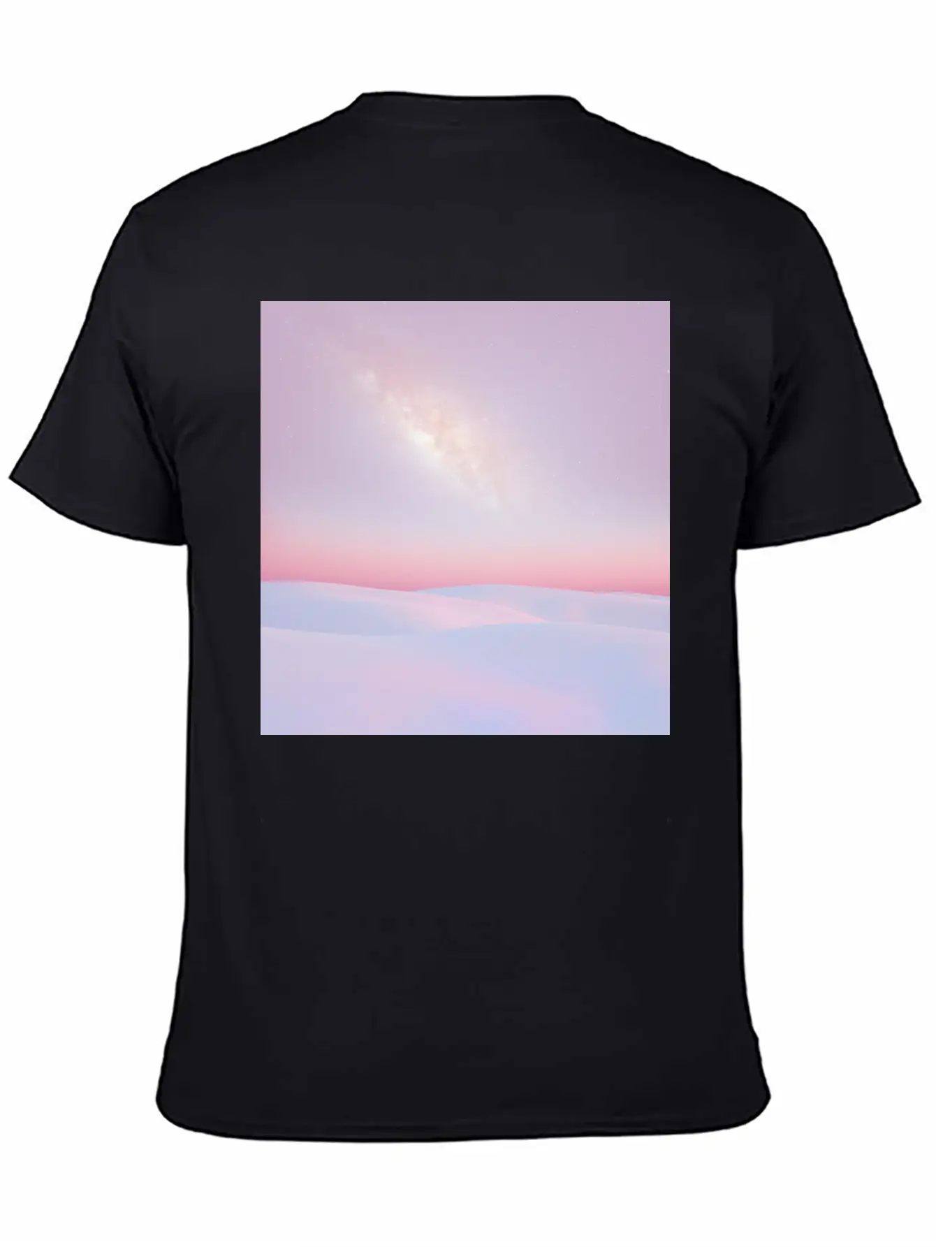 Sunset And Snow Lightweight Cotton T-Shirt – Daily Comfort Graphic Shirt